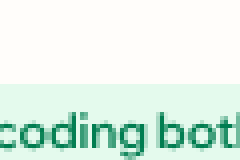Green text on a pale green badge, original, at 400%